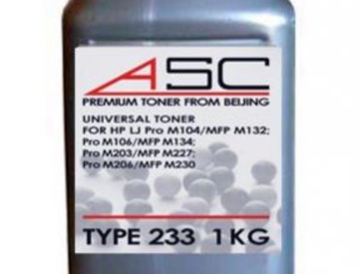 Тонер HP Универсал тип 233 (фл, 1кг, ASC) Silver ATM - изображение